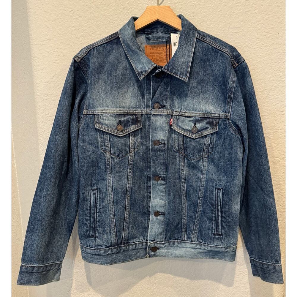 NWT Levi's Premium Relaxed Fit Trucker Jacket Size XS - Picture 11 of 11